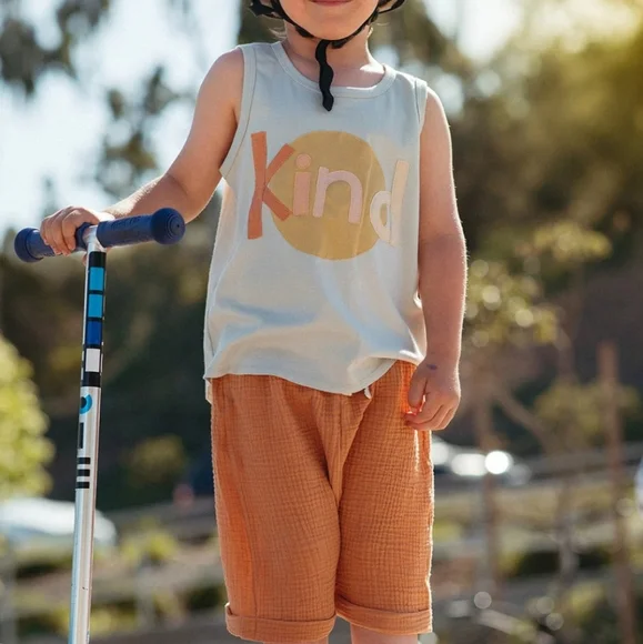 NWOT Wild Wawa Kind Tank Top Sky Blue 7-8 - Picture 1 of 1